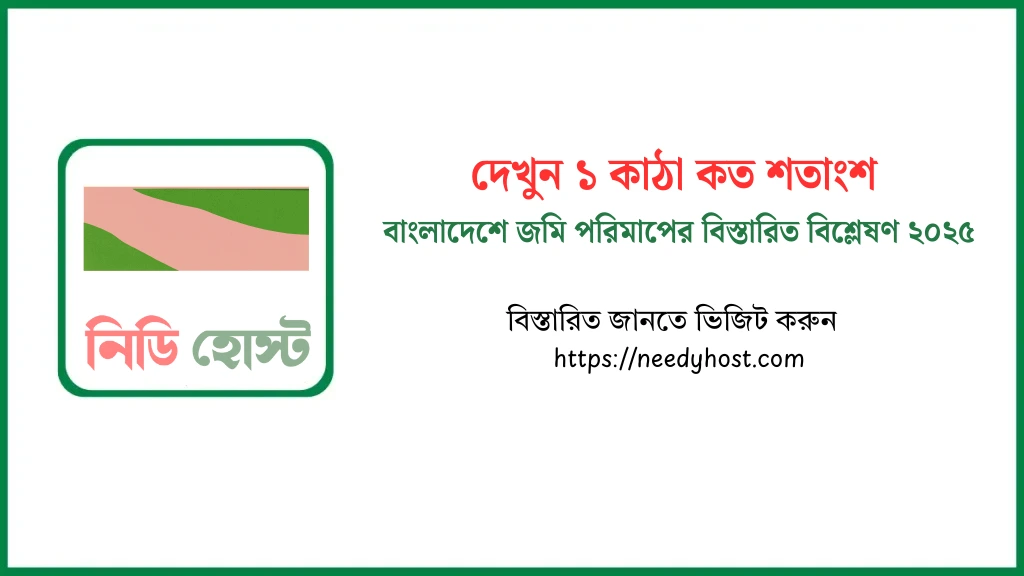 ১ কাঠা কত শতাংশ | বাংলাদেশে জমি পরিমাপের বিস্তারিত বিশ্লেষণ ২০২৫